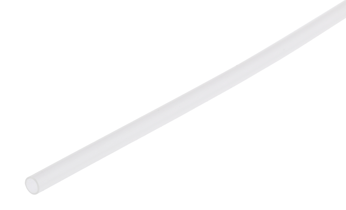 TE Connectivity Heat Shrink Tubing, Clear 1.2mm Sleeve Dia. x 1.2m Length 2:1 Ratio, RNF-100 Series