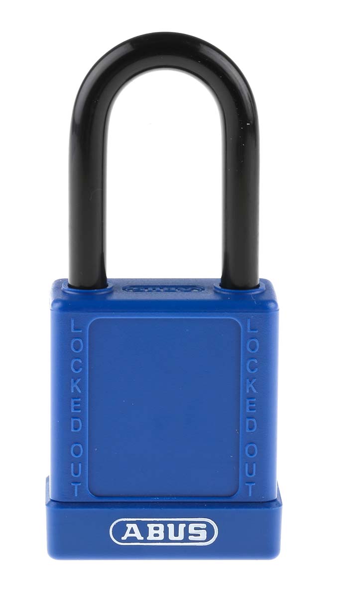 ABUS Key Weatherproof Aluminium, Steel Safety Padlock, 6.5mm Shackle, 38mm Body