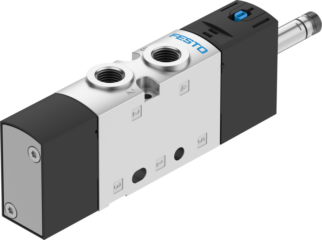 Festo 5/2 Monostable Solenoid Valve - Electrical G 1/8 VUVS Series, 575249