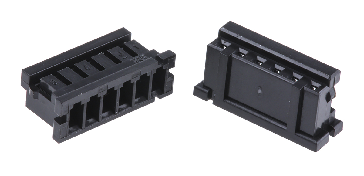 Hirose, DF3 Female Connector Housing, 2mm Pitch, 6 Way, 1 Row