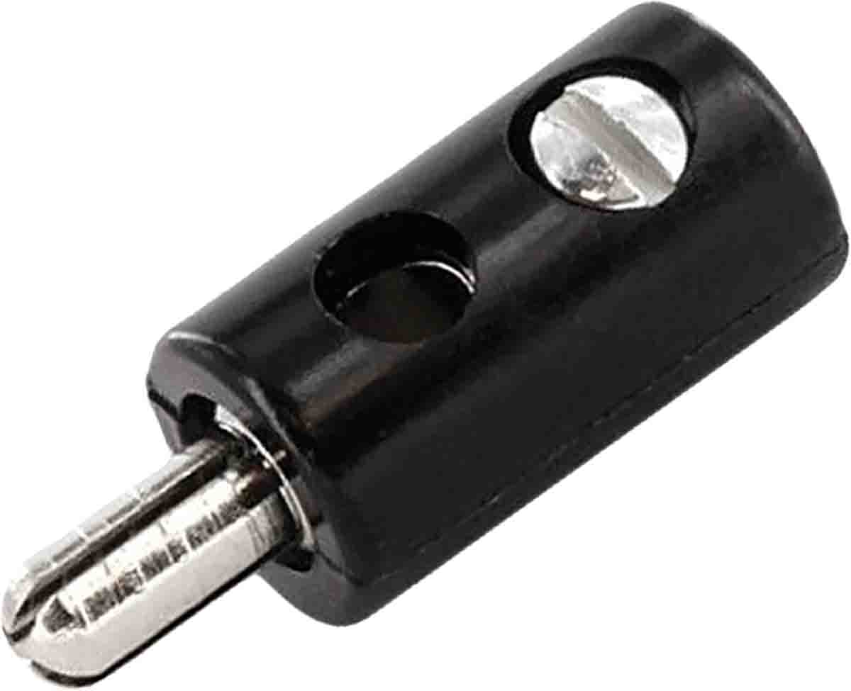RS PRO Black Male Banana Plug, 32A, 30V, Nickel Plating