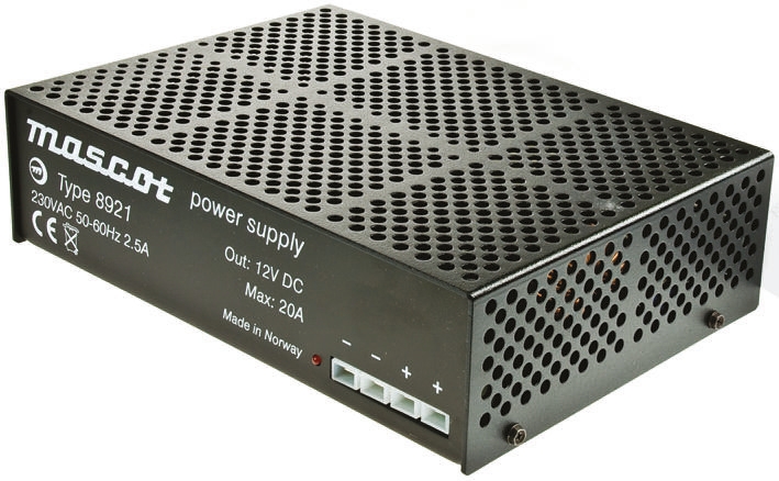 Mascot 270W Power Brick AC/DC Adapter 12V dc Output, 20A Output