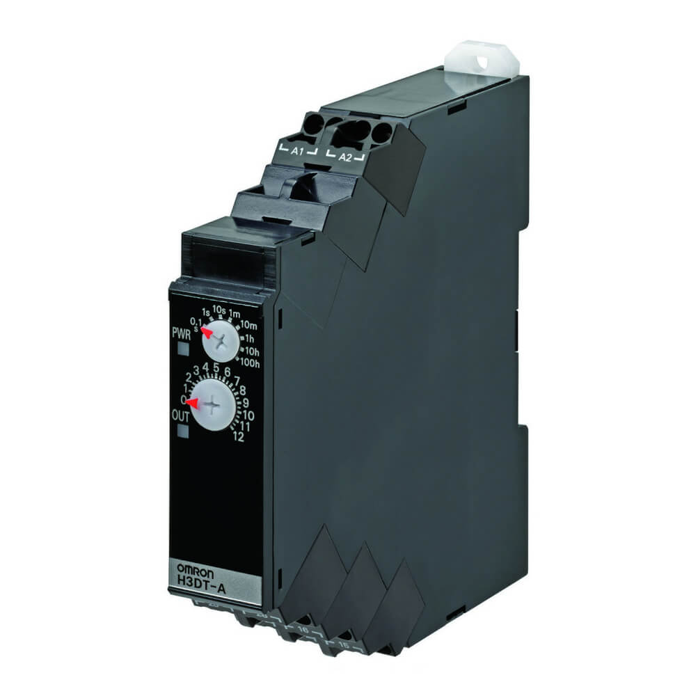 Omron H3DT Series DIN Rail Mount Timer Relay, 24 → 240V ac/dc, 2-Contact, 0.1 s → 1200 h, 1-Function, SPDT
