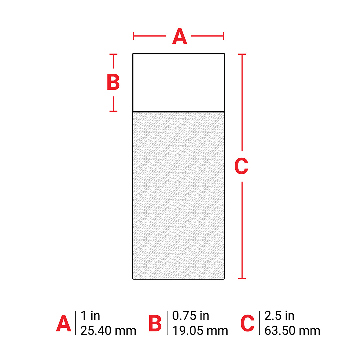 Brady B-427 Black on White, Transparent Label Printer Tape, 25.40 mm Width, 63.50mm Label Length, 25.4mm Label Width