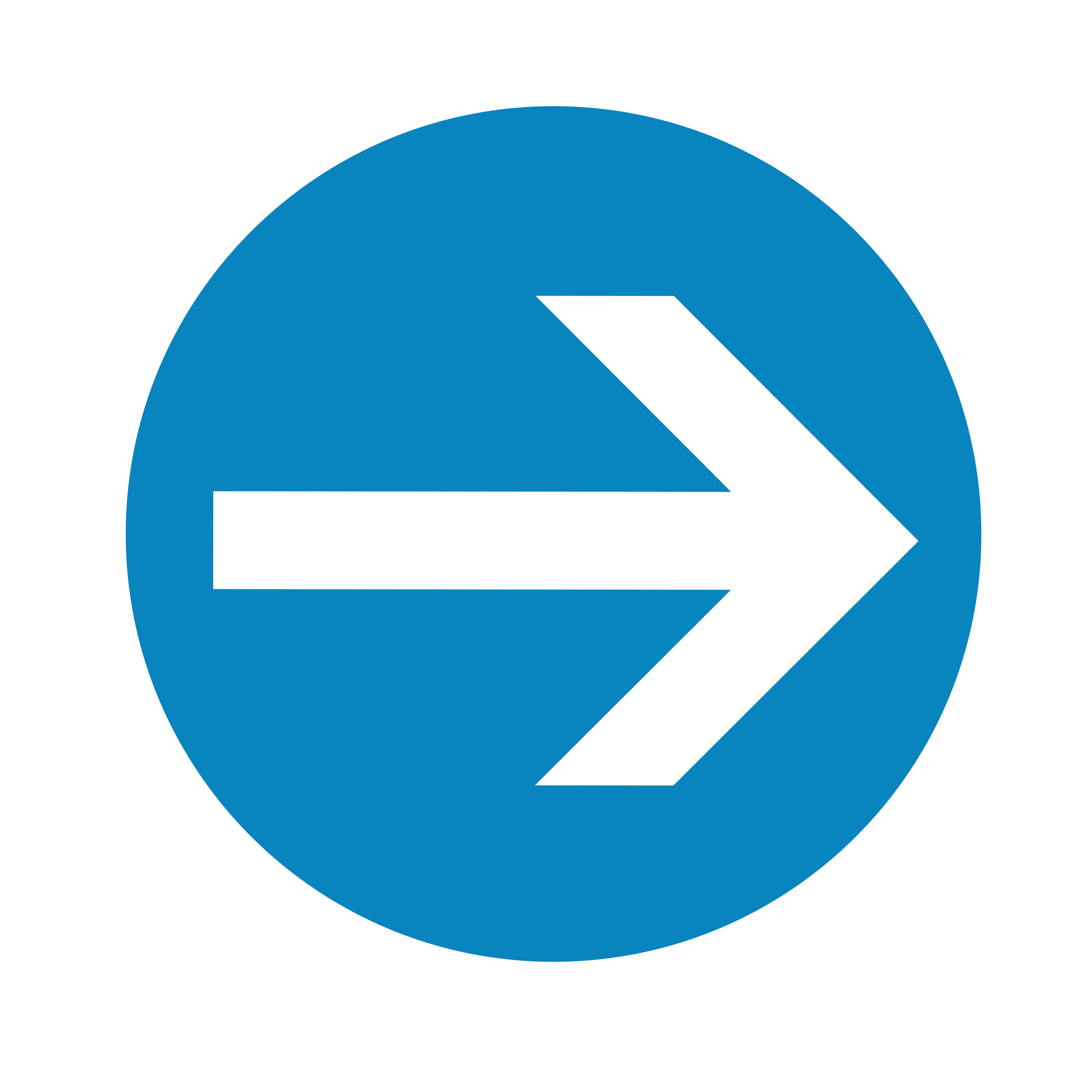 RS PRO PVC Floor Sticker Right Arrow Sign