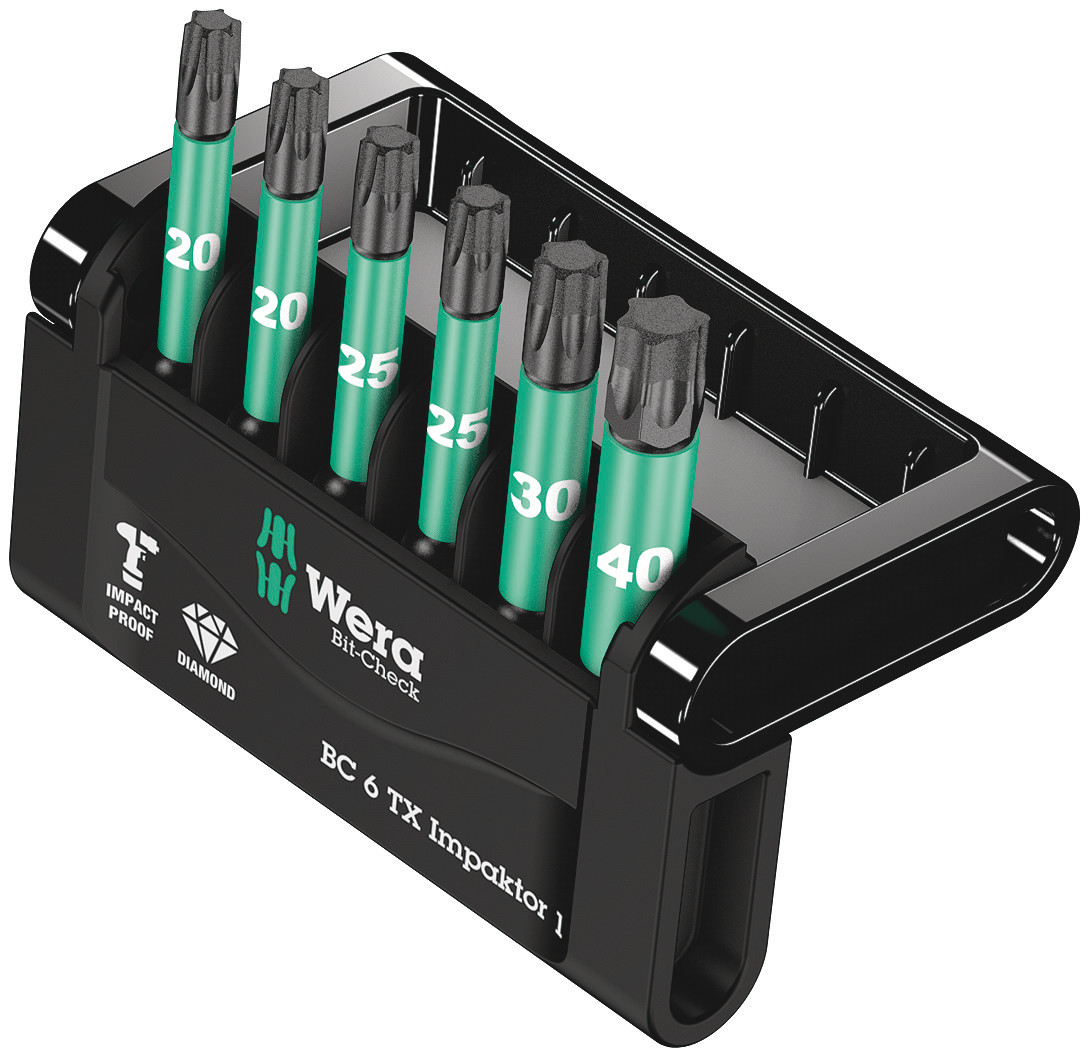 Wera Impact Bit Set 6 Pieces, Hexagon
