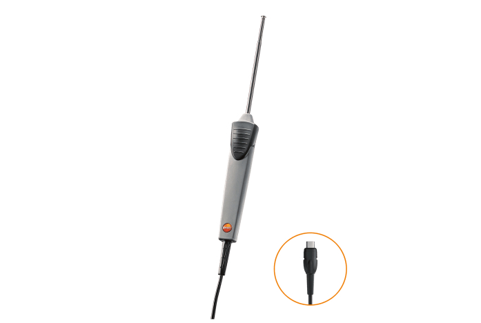 Testo 0615 1912 Surface Temperature Probe for Temperature measurement Use, NTC Probe, +150°C Max, ±0.2 °C Accuracy