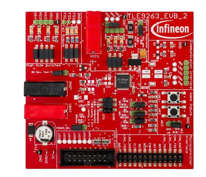 Infineon MID-RANGE SBC board TLE9263-3BQX Evaluation Board for UIO STICK MIDRANGESBCBOARDTOBO1