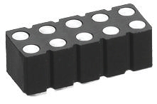 Preci-Dip 802 Series Straight Surface PCB Header, 6 Contact(s), 2.54 mm Pitch, 2 Row, Shrouded