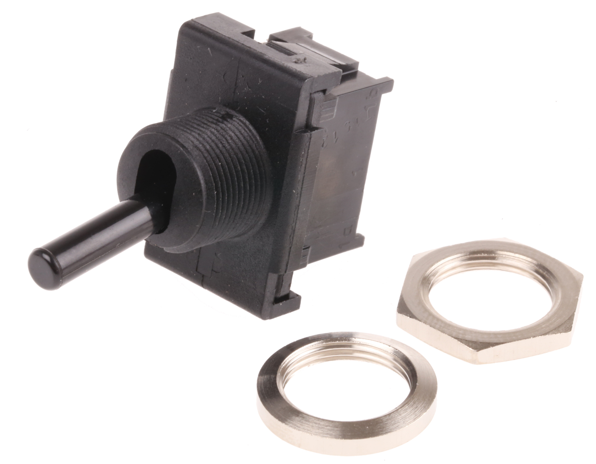 Marquardt Toggle Switch, Panel Mount, On-Off, SPST, Solder Terminal