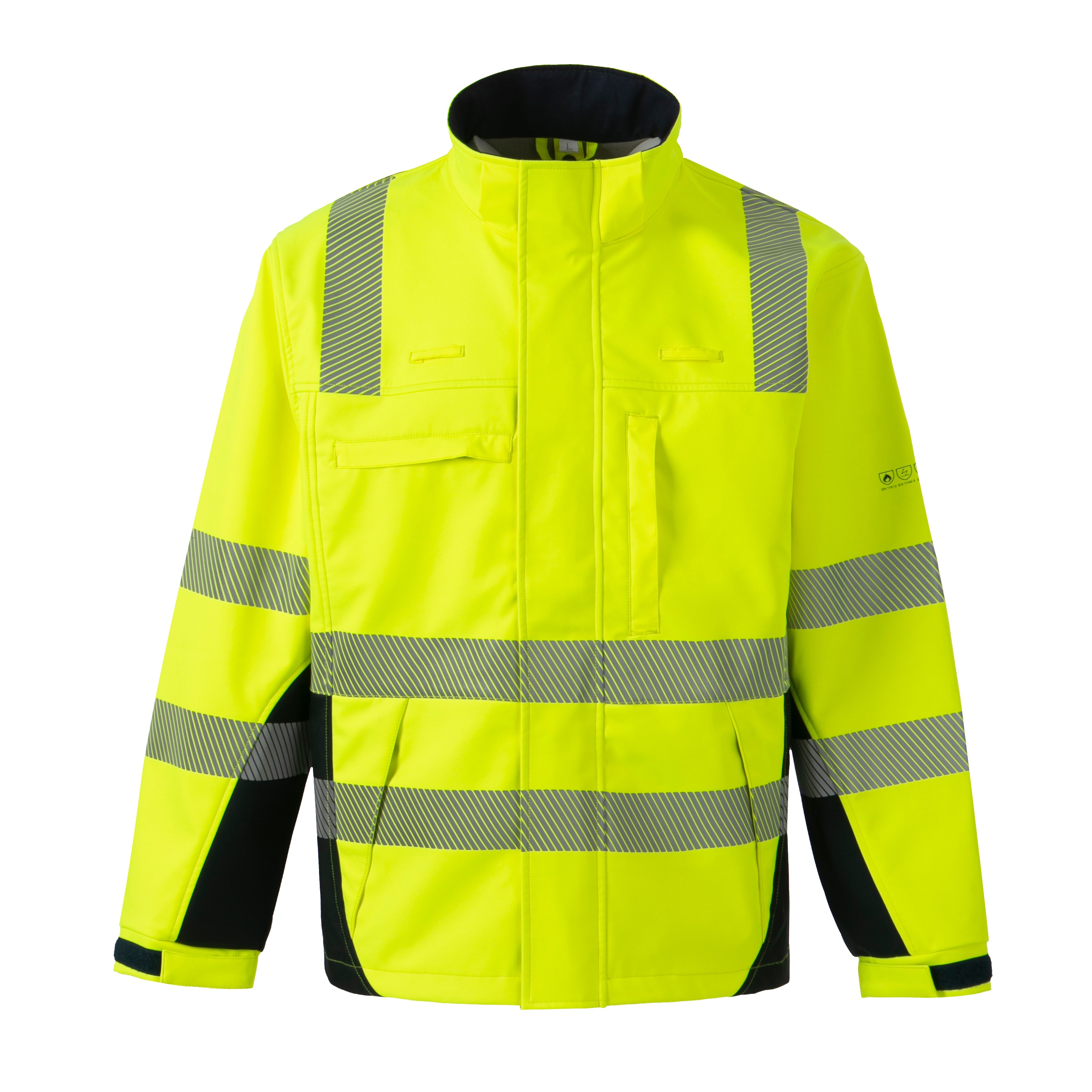 CODUPAL Athéna Yellow/Navy Unisex Hi Vis Jacket, M