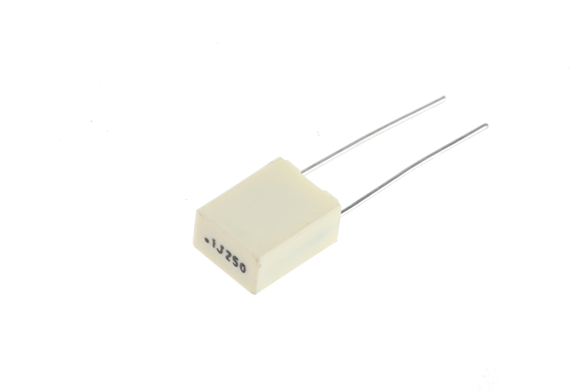 KEMET R82 Polyester Film Capacitor, 140 V ac, 250 V dc, ±5%, 100nF, Through Hole