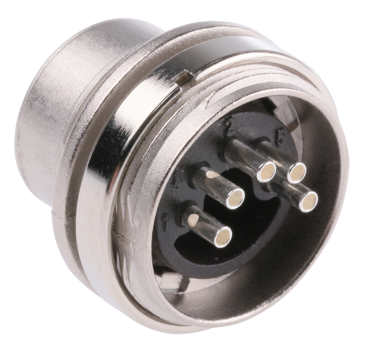 Amphenol Industrial, C 091 A 5 Pole M16 Din Plug, DIN 41524, 4A, 100 V IP40, Bayonet, Male, Panel Mount