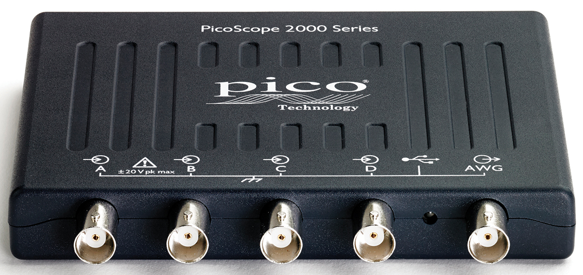 Pico Technology 2407B PicoScope 2000 Series, 70MHz PC Based Oscilloscope, 4 Analogue Channels - RS Calibrated