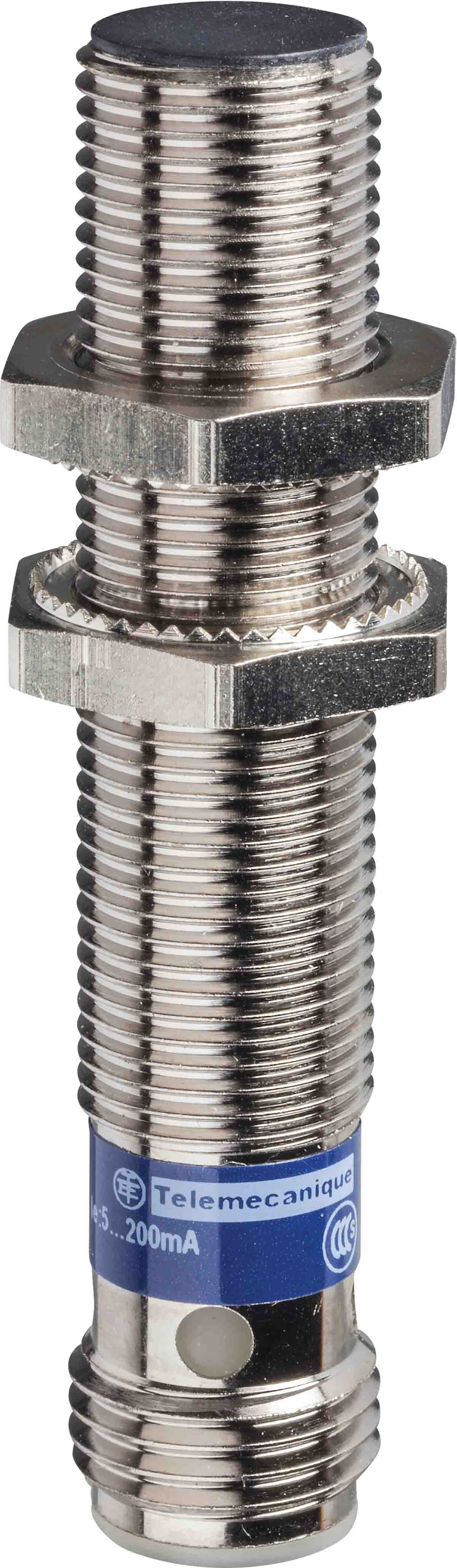 Telemecanique Sensors Inductive Threaded Barrel Proximity Sensor, M12, 4 mm Detection, NPN NC, 12 → 24 V dc