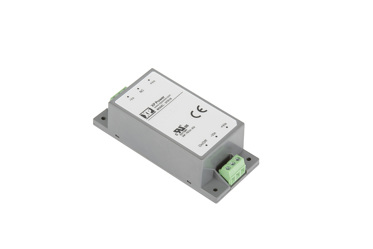 XP Power DTE10 DC-DC Converter, ±12V dc/ ±410mA Output, 18 → 75 V dc Input, 10W, Chassis Mount, +105°C Max Temp