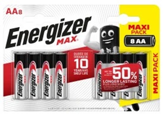Energizer MAX Zinc Manganese Dioxide AA Batteries 1.5V
