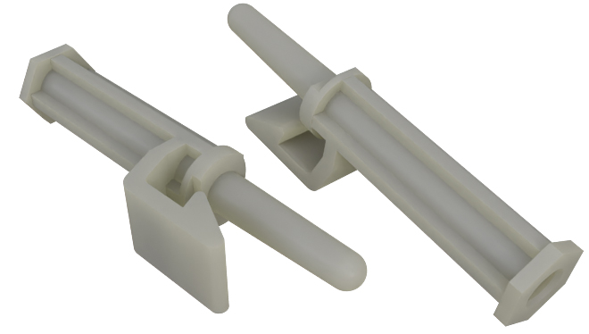 RS PRO Nylon Snap-In Support for 4mm PCB Hole