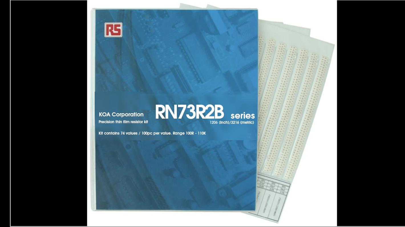 KOA, RN73R Thin Film, SMT 74 Resistor Kit, with 7400 pieces, 100Ω →110kΩ