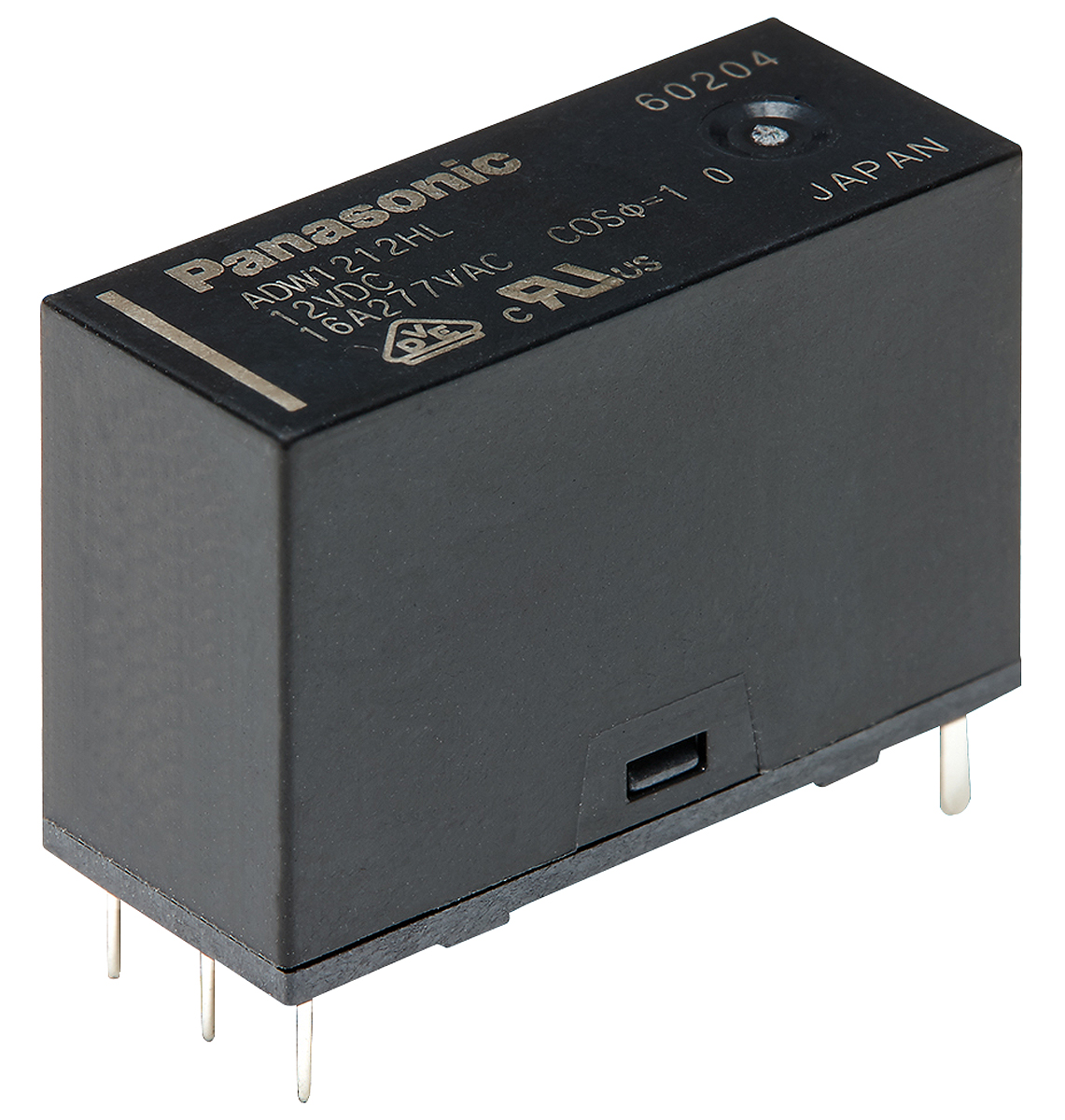 Panasonic PCB Mount Latching Power Relay, 5V dc Coil, 16A Switching Current, SPST