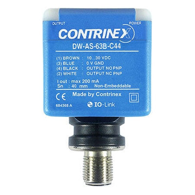 Contrinex from Molex Inductive Rectangular Proximity Sensor, 40 mm Detection