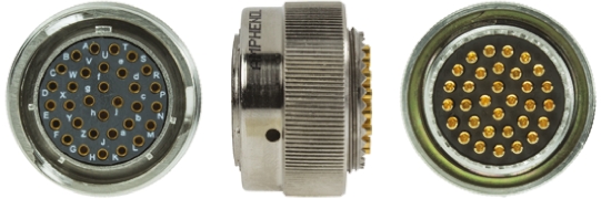 Amphenol Limited, 62GB, Nickel Iron Alloy 32 Way Cable Mount MIL Spec Circular Connector Plug, Socket Contacts,Shell