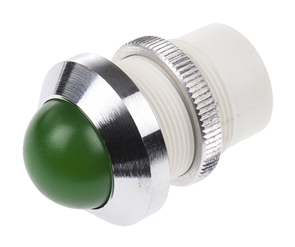 Signal Construct Green Panel Mount Indicator, 230V, 22mm Mounting Hole Size
