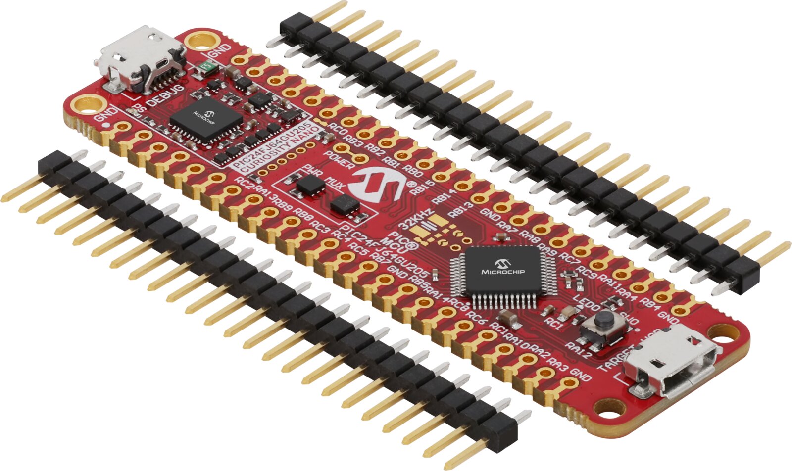 Microchip PIC24FJ64GU205 Curiosity Nano Evaluation Kit Development Kit Development Board EV10K72A
