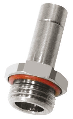 Legris LF3800 Series Straight Threaded Adaptor, R 1/4 Male to Push In 6 mm, Threaded-to-Tube Connection Style