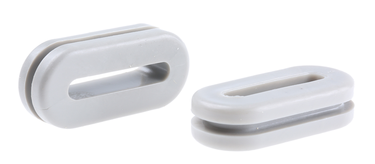 HellermannTyton HV Grey PVC 37mm Cable Grommet for Maximum of 29mm Cable Dia. 633-06078 HV1607-PVC-FR-GY