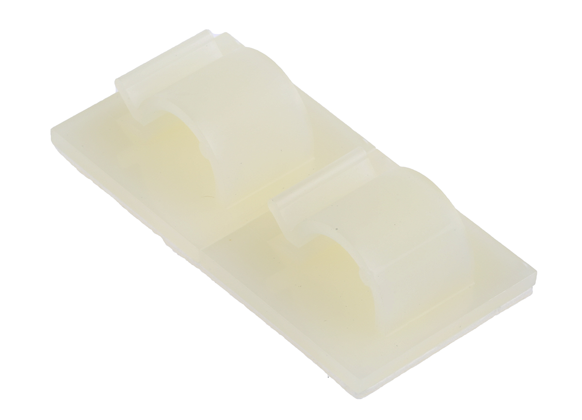 HellermannTyton Natural Nylon Cable clip, 8mm Max. Bundle