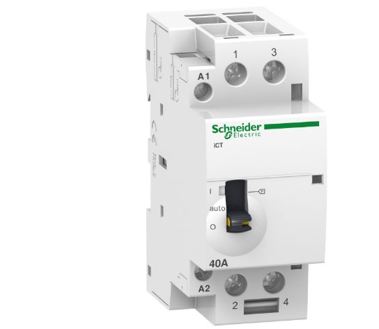 Schneider Electric Acti9 iCT Contactor, 240 V Coil, 2-Pole, 63 A, 2NO