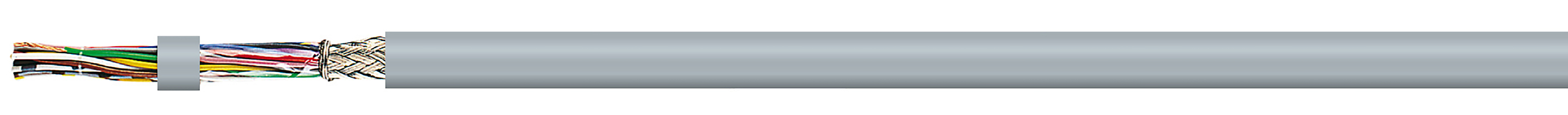 AXINDUS HIFLEX CY P Control Cable, 6 Cores 0.75 mm² 18 AWG, 100 m, Screened, Grey Polyvinyl Chloride Sheath