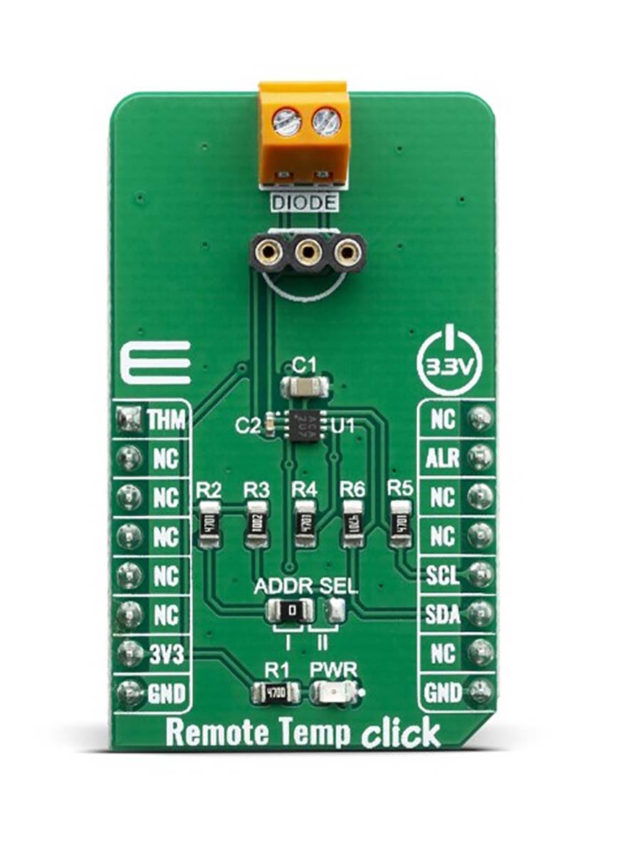 MikroElektronika Remote Temp Click Development Kit for EMC1833 EMC1833