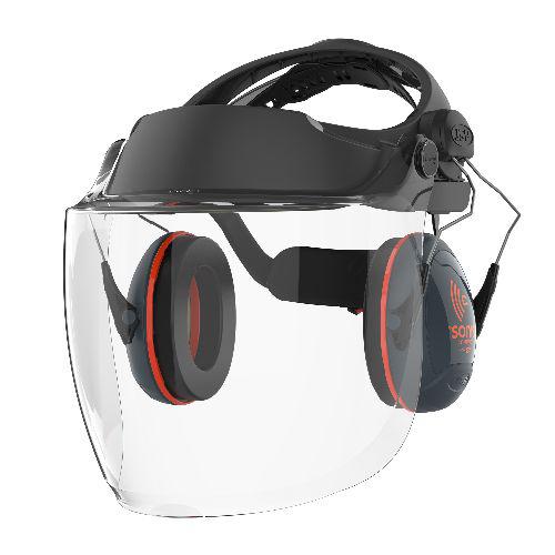 JSP Clear PC Visor with Face Guard , Resistant To Flying Particles