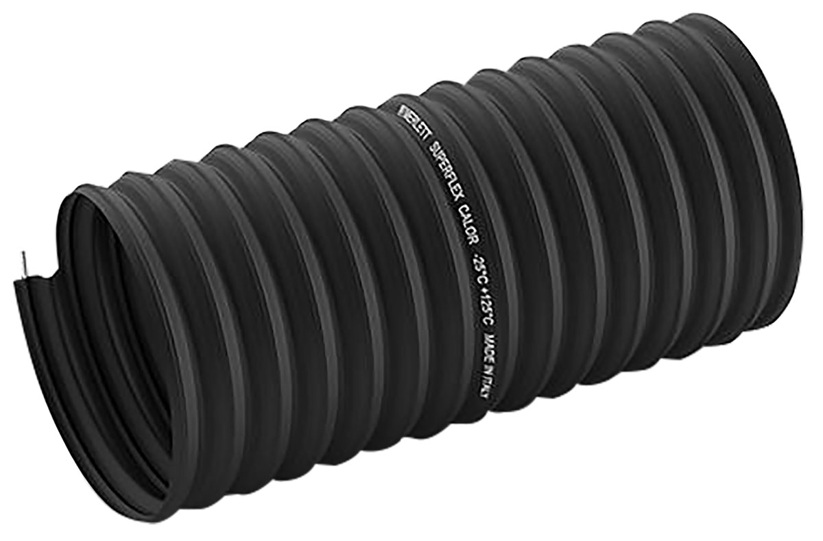Contitech Black TPE Reinforced Flexible Ducting, 10m, 75mm ID