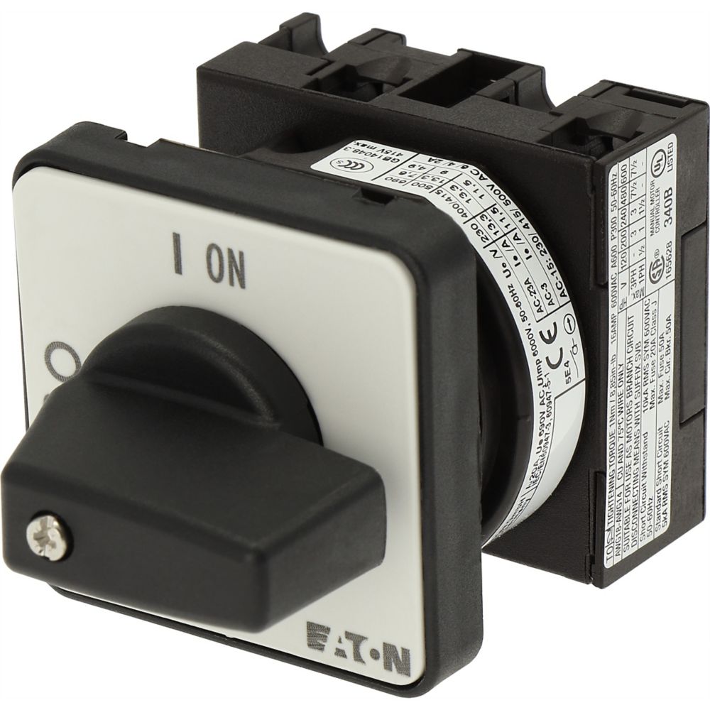 Eaton, SPST 2 Position 90° On-Off Cam Switch, 690V ac, 20A