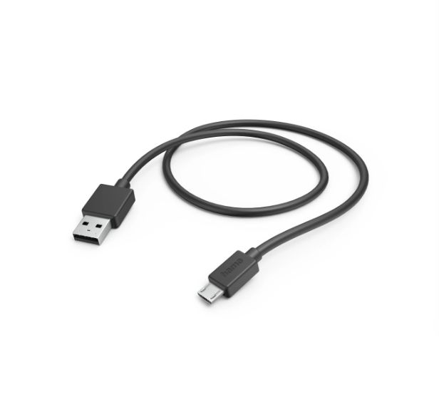 Hama USB 2.0, Male Micro USB B to Male USB A, 480Mbps, 1m