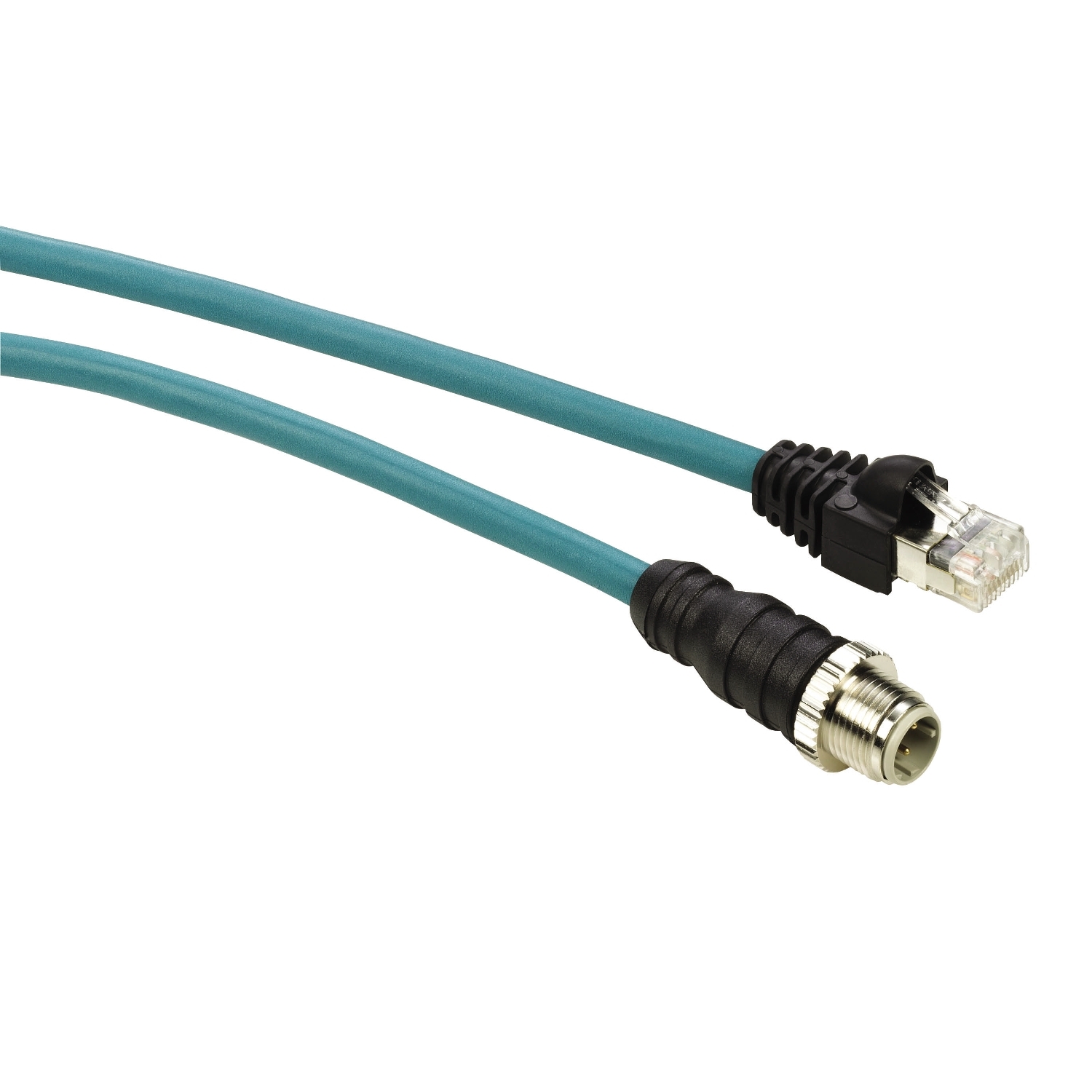 Schneider ElectricConneXium, 3m, Blue M12 to Male RJ45 Male, Terminated
