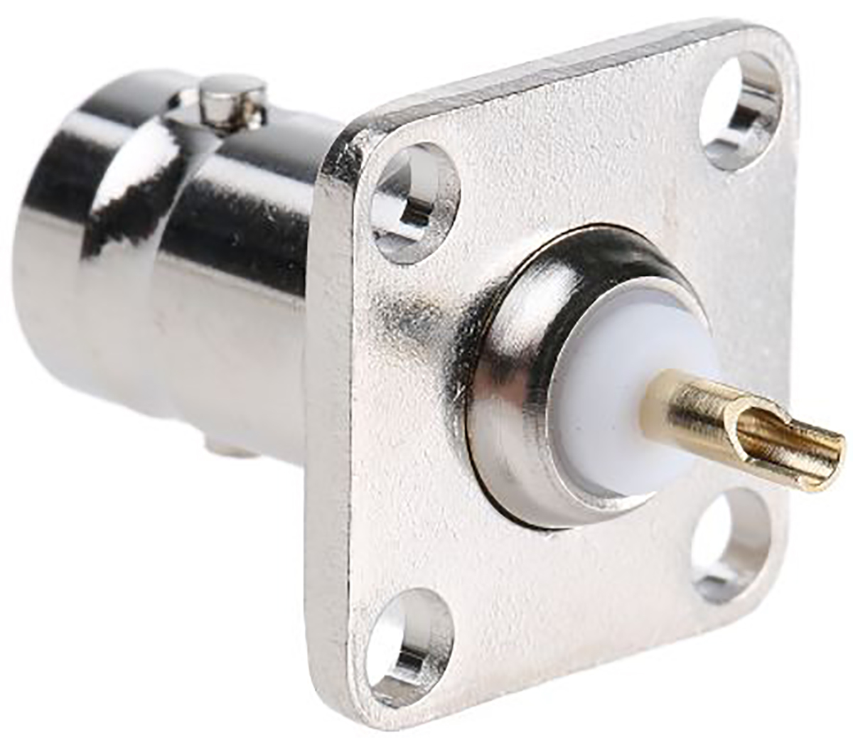 Telegartner, Jack Flange Mount BNC Connector, 75Ω, Solder Termination, Straight Body