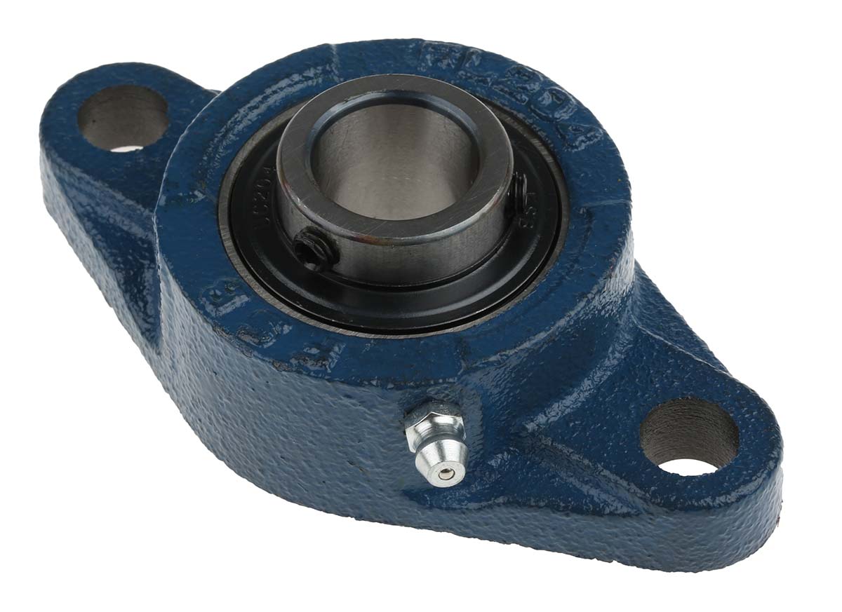 2 Hole Flange Bearing Unit 20mm ID