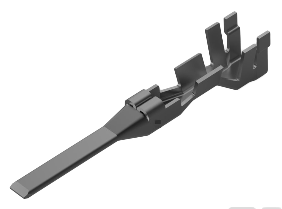 TE Connectivity Power Double Lock Series Male Crimp Terminal, 26AWG Min, 22AWG Max