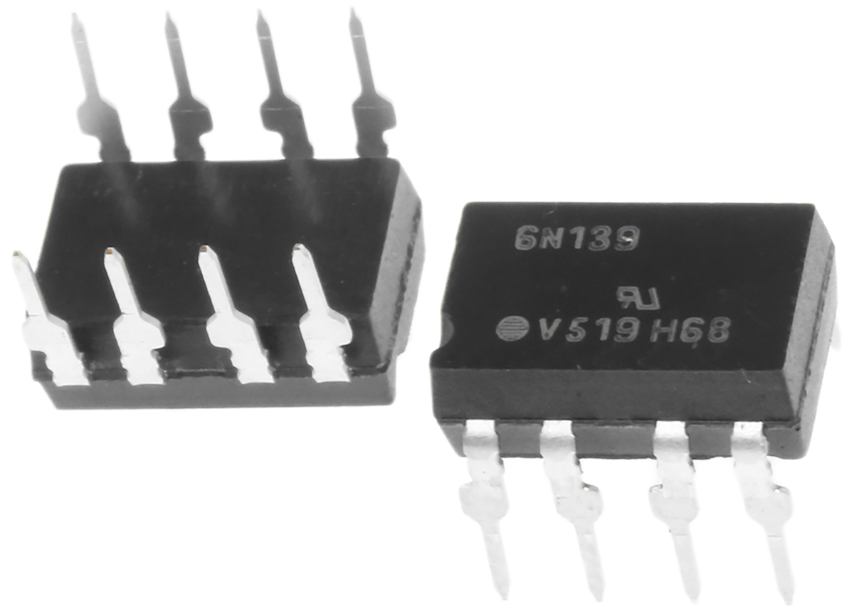 Vishay, 6N139 DC Input Darlington Output Optocoupler, Through Hole, 8-Pin DIP