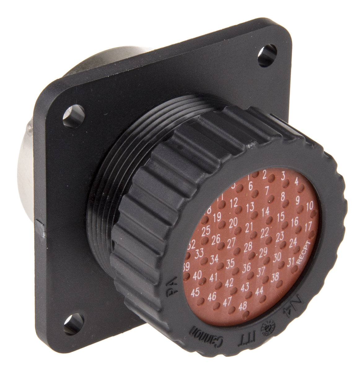 ITT Cannon Circular Connector, 48 Contacts, Panel, Standard Connector, Socket, Female, IP67, Trident Neptune Series