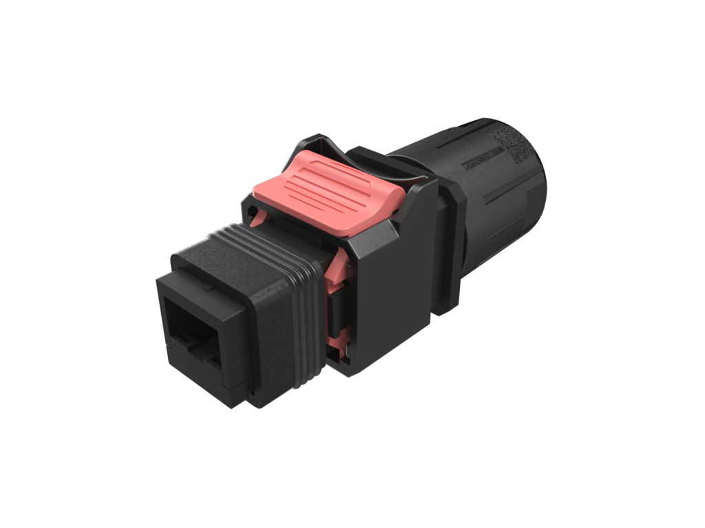 Amphenol Communications Solutions NDH Series Plug Ethernet Connector, Push-Pull, Cat5e
