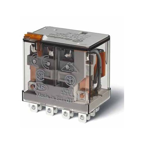 Finder Plug-In Mount Power Relay Module, 110V dc Coil, 12A Switching Current