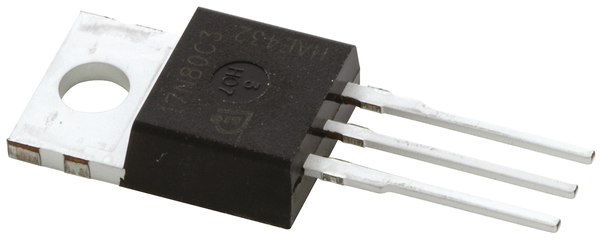 Infineon CoolMOS C3 Type N-Channel MOSFET, 17 A, 800 V Enhancement, 3-Pin TO-220 SPP17N80C3XKSA1