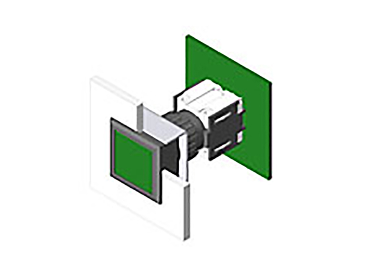 EAO Illuminated Push Button Switch for Use with Series 71 Switches