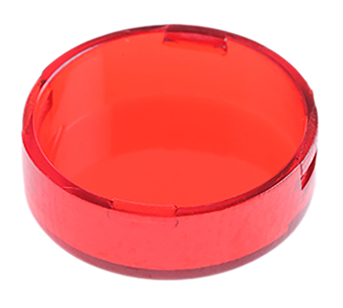 Panel Mount Indicator Lens Round Style, Red, 15mm diameter