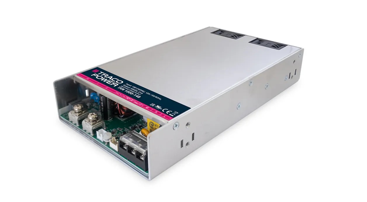 TRACOPOWER Switching Power Supply, TXN 1000-148, 48V dc, 21A, 1kW, 1 Output, 90 → 264V ac Input Voltage
